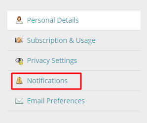 control email notifications